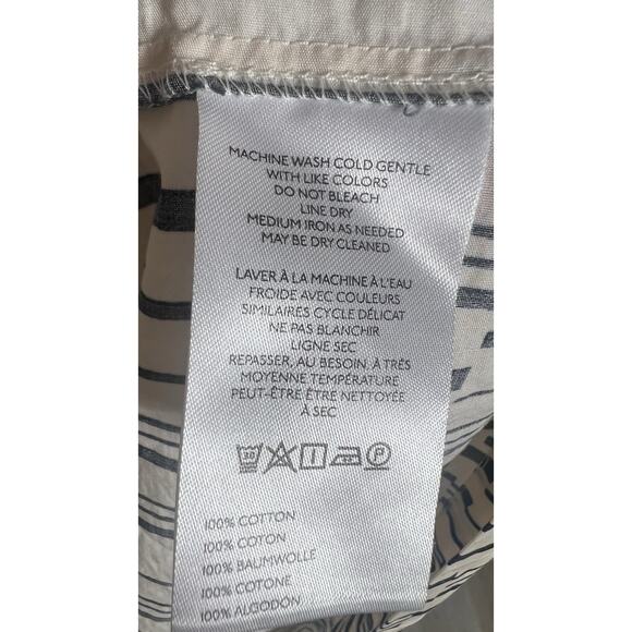 Anthropologie Somerset Maxi Dress Poplin Halter Edition Women’s XS Ivory Black - Picture 10 of 13